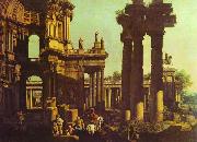 Bernardo Bellotto Ruins of a Temple oil